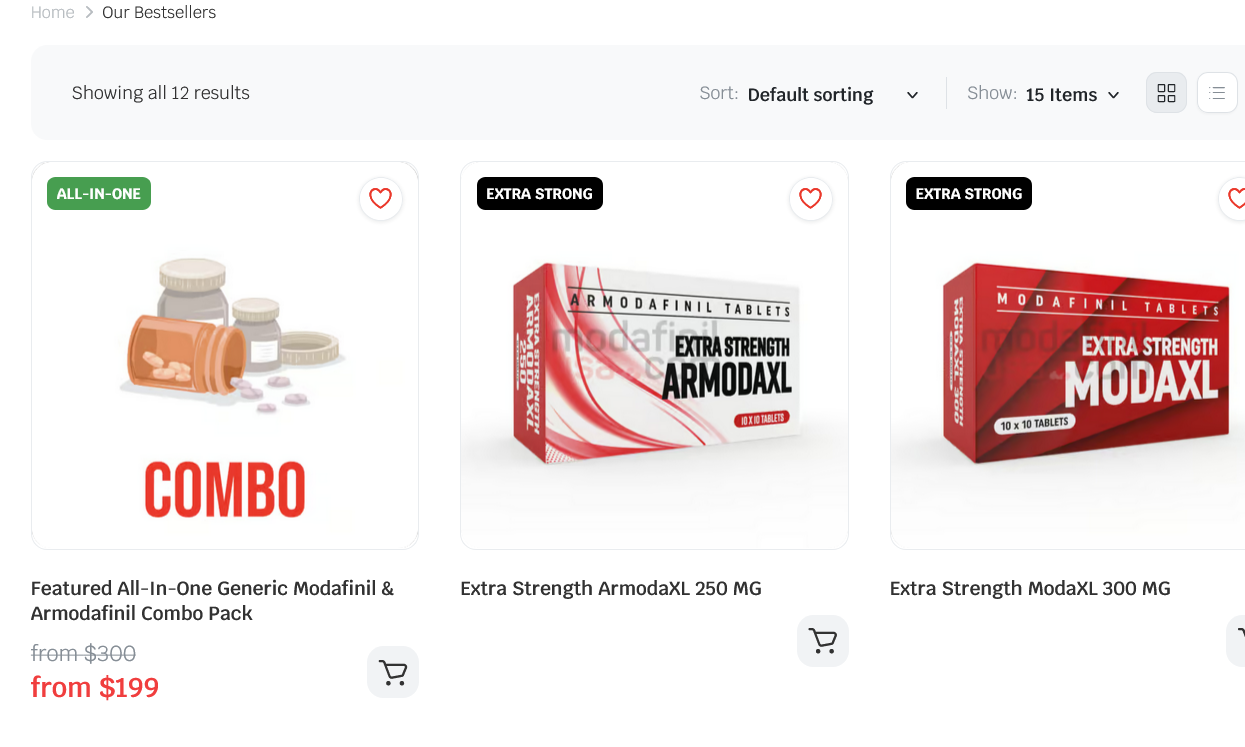 ModafinilUSA website